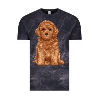 Cloud Black toy poodle Vintage Tee - RanaPortraitStore