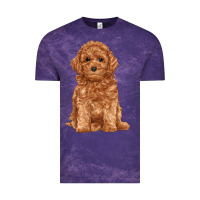 Cloud Purple toy poodle Vintage Tee - RanaPortraitStore