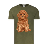 Vintage Olive toy poodle Vintage Tee - RanaPortraitStore