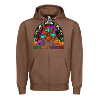 Chestnut happy hallothanksmas Zipper Hoodie - JahusDesignShop