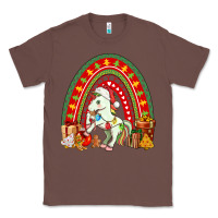 Chestnut Christmas Unicorn Rainbow Classic Tee - FaDigitalArtStudio