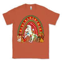 Copper Christmas Unicorn Rainbow Classic Tee - FaDigitalArtStudio