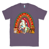 Lavender Christmas Unicorn Rainbow Classic Tee - FaDigitalArtStudio