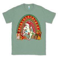 Sage Christmas Unicorn Rainbow Classic Tee - FaDigitalArtStudio
