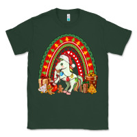 Sports Green Christmas Unicorn Rainbow Classic Tee - FaDigitalArtStudio