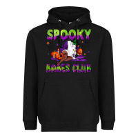 Black Spooky babes club Heavyweight Hoodie - NancyCooperArtShop