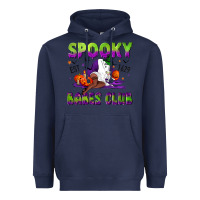 Navy Spooky babes club Heavyweight Hoodie - NancyCooperArtShop