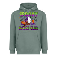 Sage Spooky babes club Heavyweight Hoodie - NancyCooperArtShop