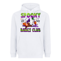 White Spooky babes club Heavyweight Hoodie - NancyCooperArtShop