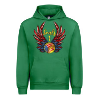 Emerald angel wings softball Urban Hoodie - Jasminsmagicworld