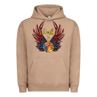 Pigment Burro angel wings softball Urban Hoodie - Jasminsmagicworld