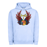 Pigment Grape Ice angel wings softball Urban Hoodie - Jasminsmagicworld