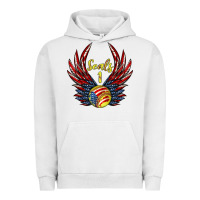 Pigment Lunar Rock angel wings softball Urban Hoodie - Jasminsmagicworld