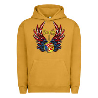 Pigment Peanut Butter angel wings softball Urban Hoodie - Jasminsmagicworld