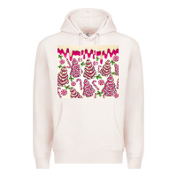 Pale Pink pink christmas tree cakes Premium Hoodie - MaliasSmallBusiness