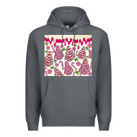 Rock pink christmas tree cakes Premium Hoodie - MaliasSmallBusiness