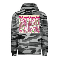 Slate Camo pink christmas tree cakes Premium Hoodie - MaliasSmallBusiness