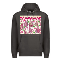 Smoke pink christmas tree cakes Premium Hoodie - MaliasSmallBusiness
