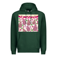 Sports Green pink christmas tree cakes Premium Hoodie - MaliasSmallBusiness