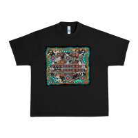 Black aztec background with gemstone and cowhide Urban Heavy Tee - RanaPortraitStore