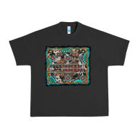Pigment Black aztec background with gemstone and cowhide Urban Heavy Tee - RanaPortraitStore