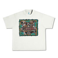 Aztec Background With Gemstone And Cowhide Urban Heavy Tee | Teevron