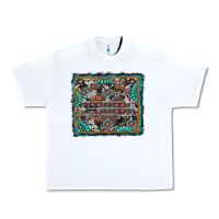 White aztec background with gemstone and cowhide Urban Heavy Tee - RanaPortraitStore