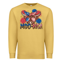 Antique Gold moo rica Premium Sweatshirt - MaliasSmallBusiness