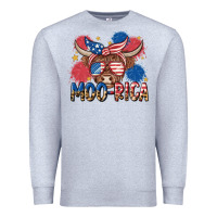 Heather Grey moo rica Premium Sweatshirt - MaliasSmallBusiness