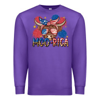 Purple moo rica Premium Sweatshirt - MaliasSmallBusiness