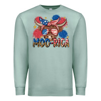 Seafoam moo rica Premium Sweatshirt - MaliasSmallBusiness