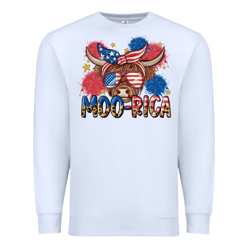 Moo Rica Premium Sweatshirt by MaliasSmallBusiness | Teevron