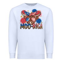 White moo rica Premium Sweatshirt - MaliasSmallBusiness