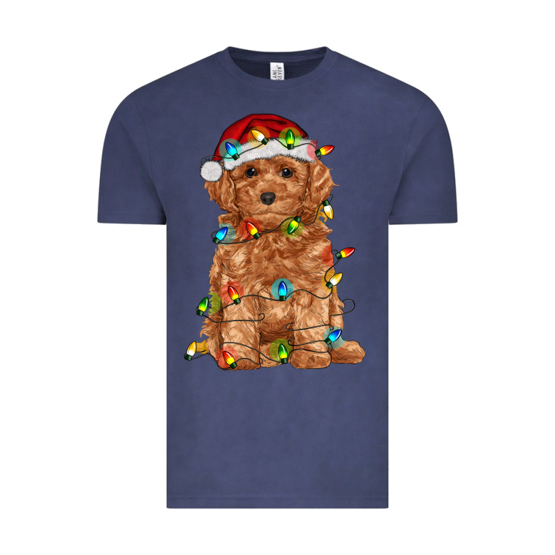 Toy Poodle With Christmas Lights Vintage Tee by RanaPortraitStore | Teevron