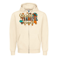 Sandshell grateful thankful blessed Zipper Hoodie - JahusDesignShop