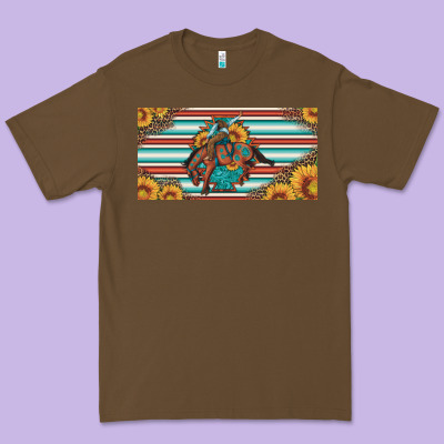 Bucking Bronco Aztec Shape License Plate Premium Tee Designed By Artiststas