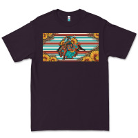 Plum bucking bronco aztec shape license plate Premium Tee - Artiststas