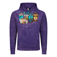 Cloud Purple jesus coffee cups Vintage Hoodie - texasbilliewilder