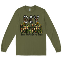Army Green boy nana from son up to son down Long Sleeve Tee - CowhideDigitalArt