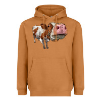 Meerkat cute simmental cow Heavyweight Hoodie - LillyAllenDesigns