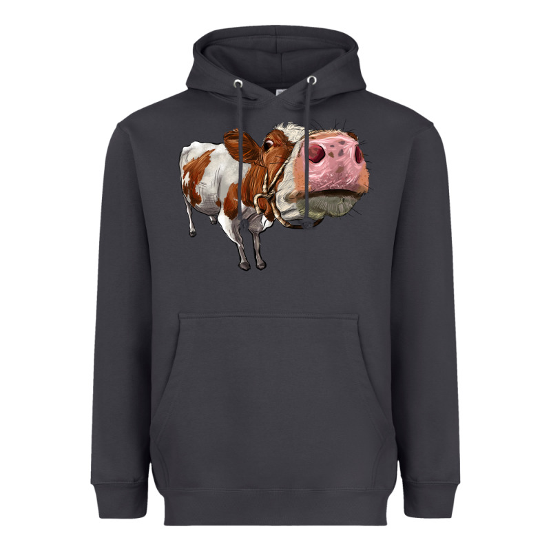 Cute Simmental Cow Heavyweight Hoodie by LillyAllenDesigns | Teevron