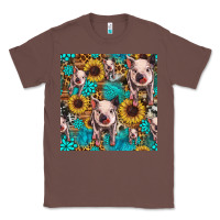 Chestnut cute pig with patches seamless pattern Classic Tee - HRA Design Shop