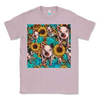Lilac cute pig with patches seamless pattern Classic Tee - HRA Design Shop