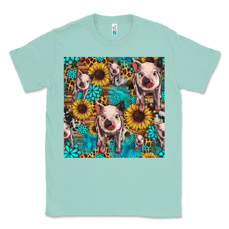 Cute Pig With Patches Seamless Pattern Classic Tee by HRA Design Shop | Teevron
