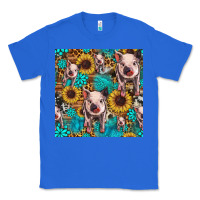 True Royal cute pig with patches seamless pattern Classic Tee - HRA Design Shop