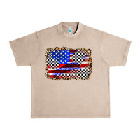 French Oak race american flag Urban Heavy Tee - Zillion Design Studio
