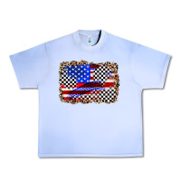 Grape Ice race american flag Urban Heavy Tee - Zillion Design Studio