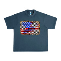 Midnight Navy race american flag Urban Heavy Tee - Zillion Design Studio