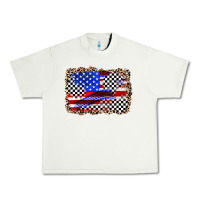 Pistachio race american flag Urban Heavy Tee - Zillion Design Studio