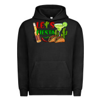 Pigment Black let's fiesta taco and beer Urban Hoodie - BarkalooDesign
